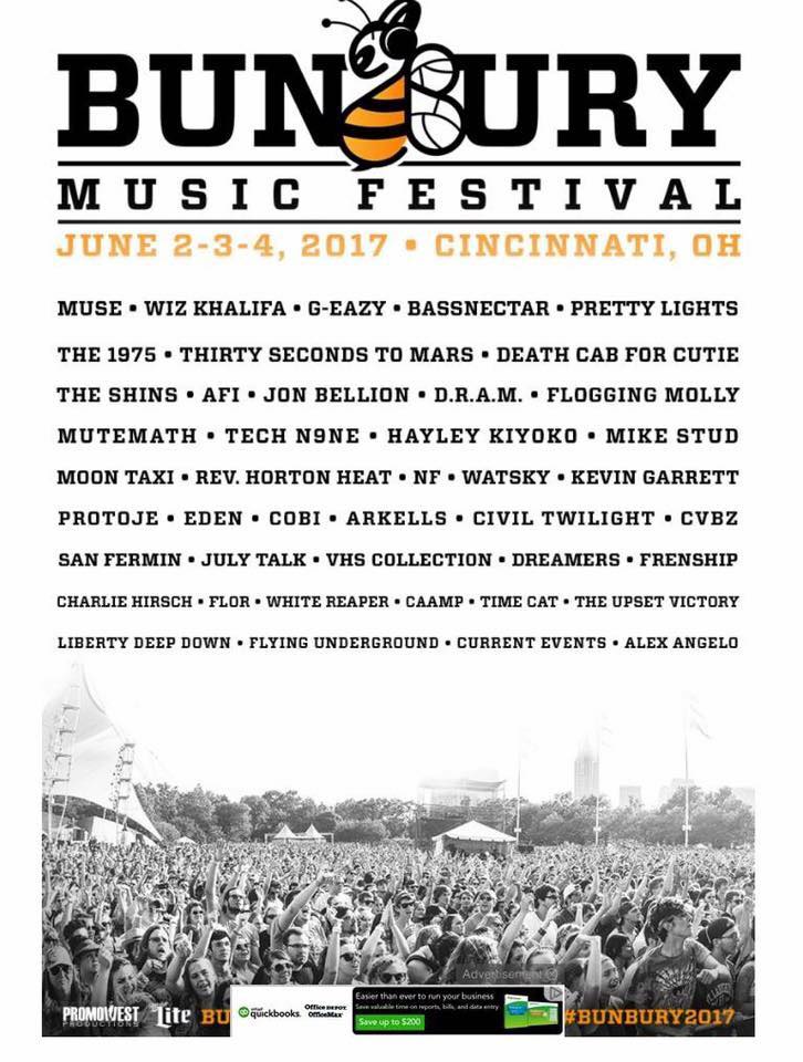 bunbury-music-festival-cincinnati-2017-lineup